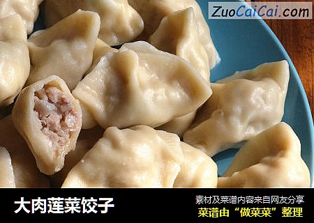 大肉莲菜饺子