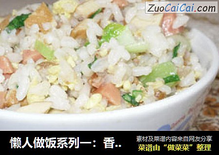 懒人做饭系列一：香喷喷的炒饭