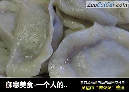 御寒美食-一个人的羊肉水饺