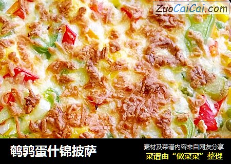鹌鹑蛋什锦披萨