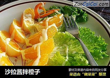 沙拉酱拌橙子
