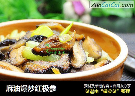 麻油爆炒红极参