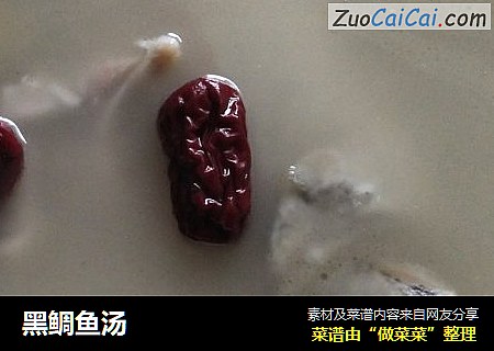 黑鲷鱼汤