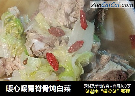 暖心暖胃脊骨炖白菜