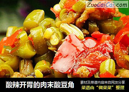 酸辣开胃的肉末酸豆角