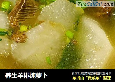 养生羊排炖萝卜