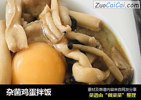 杂菌鸡蛋拌饭