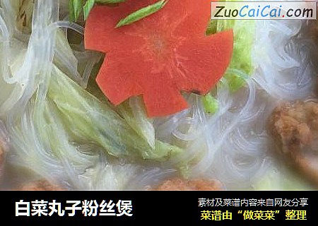白菜丸子粉丝煲