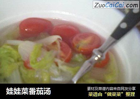 娃娃菜番茄汤