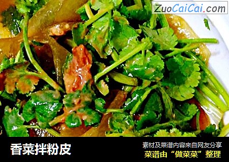 香菜拌粉皮