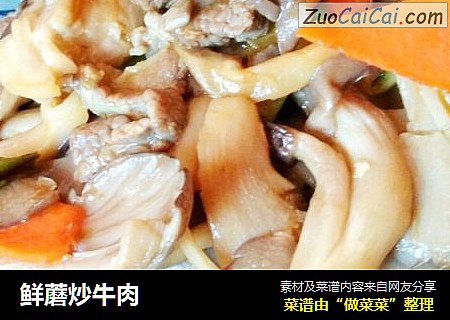 鲜蘑炒牛肉