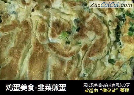 鸡蛋美食-韭菜煎蛋