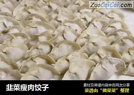 韭菜瘦肉饺子