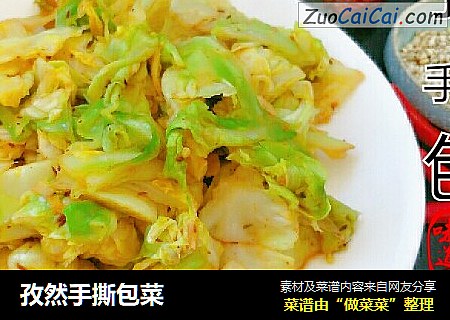 孜然手撕包菜