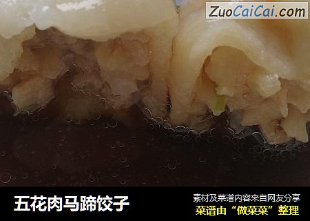 五花肉马蹄饺子