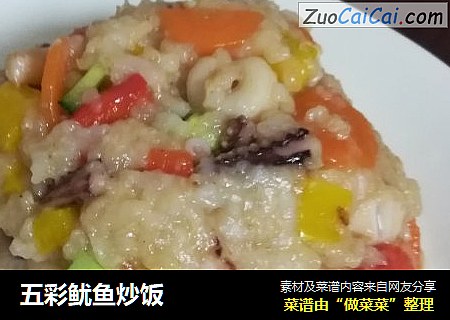 五彩鱿鱼炒饭