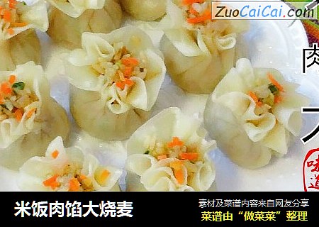 米饭肉馅大烧麦