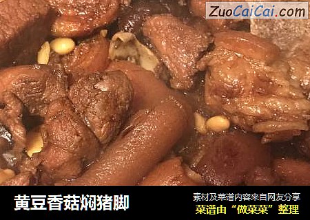 黄豆香菇焖猪脚