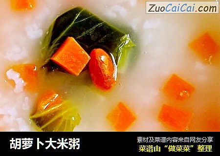 胡萝卜大米粥