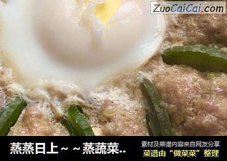 蒸蒸日上～～蒸蔬菜肉夹