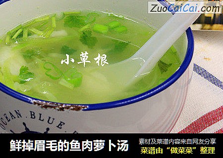 鲜掉眉毛的鱼肉萝卜汤