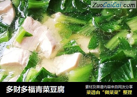 多财多福青菜豆腐