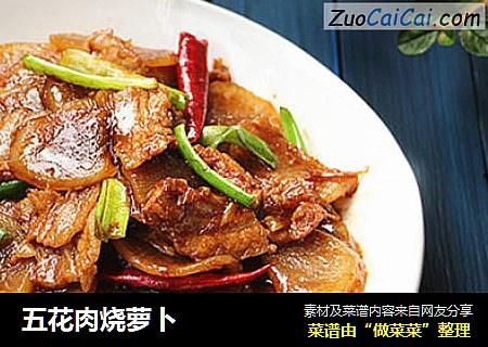 五花肉烧萝卜