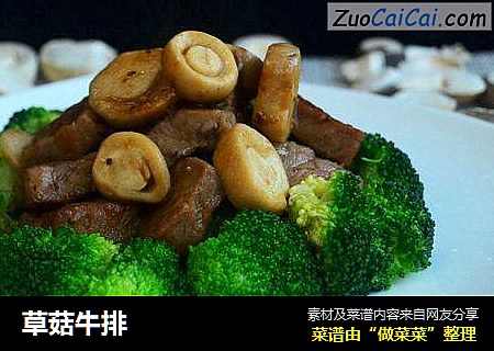 草菇牛排