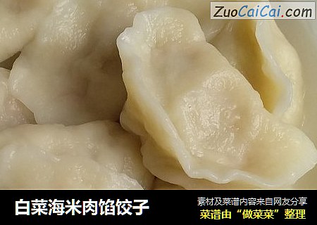 白菜海米肉馅饺子