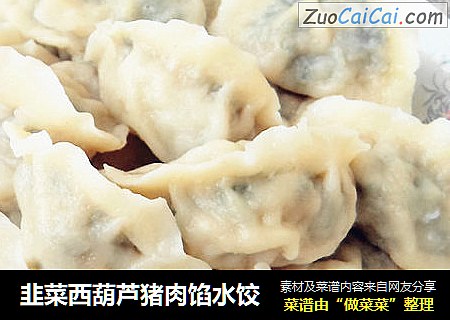 韭菜西葫芦猪肉馅水饺