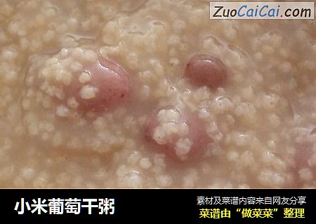 小米葡萄干粥