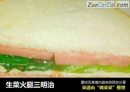 生菜火腿三明治