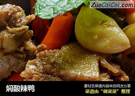 焖酸辣鸭