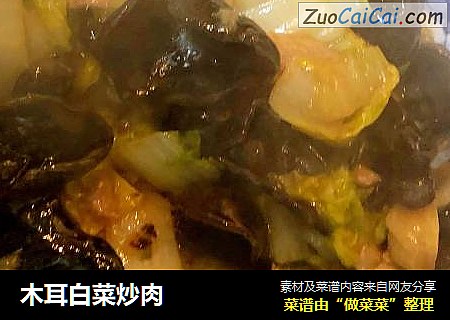 木耳白菜炒肉
