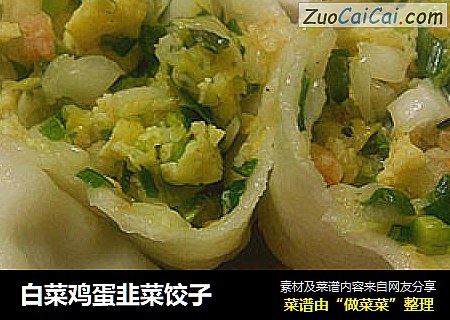 白菜鸡蛋韭菜饺子