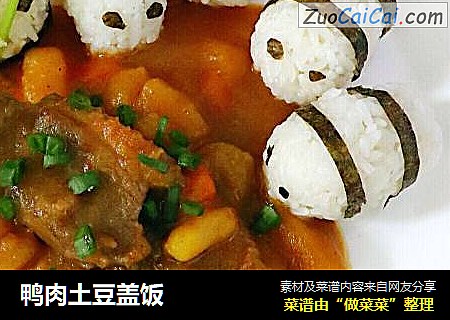 鸭肉土豆盖饭
