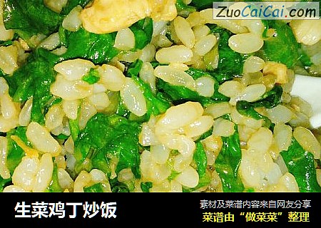 生菜鸡丁炒饭