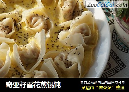 奇亚籽雪花煎馄饨