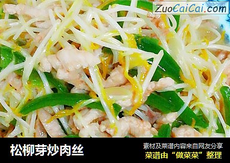 松柳芽炒肉丝