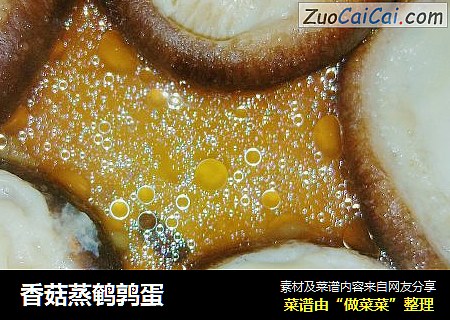 香菇蒸鹌鹑蛋