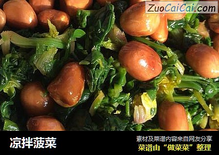 凉拌菠菜