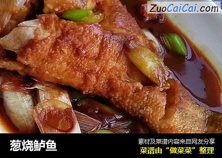 葱烧鲈鱼