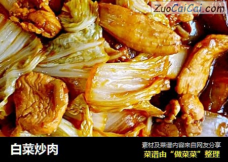 白菜炒肉