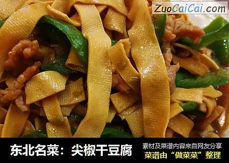 东北名菜：尖椒干豆腐