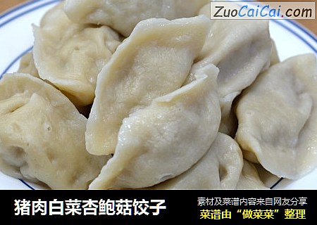 猪肉白菜杏鲍菇饺子