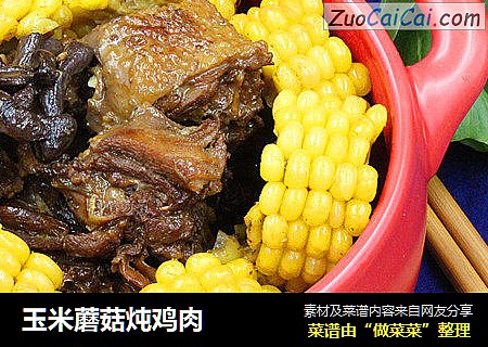 玉米蘑菇炖鸡肉