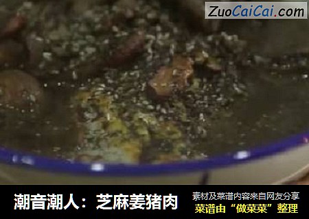 潮音潮人：芝麻姜猪肉
