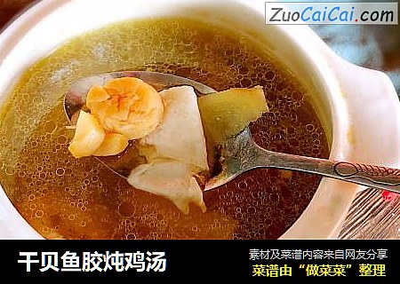 干贝鱼胶炖鸡汤