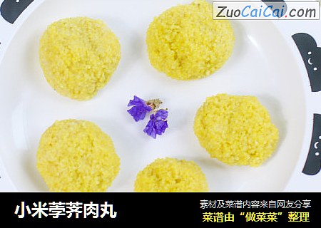 小米荸荠肉丸