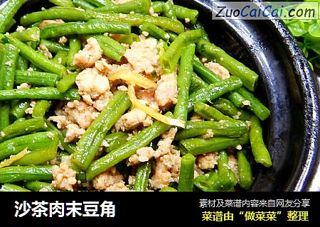 沙茶肉末豆角